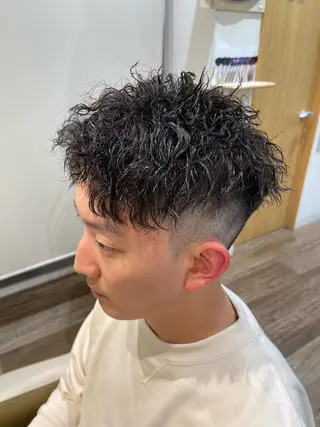 ショート パーマ メンズ メンズパーマ 北原寿樹のヘアスタイル