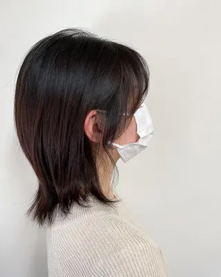 ミディアム 英語ok sohee ソヒ 305号室のヘアスタイル