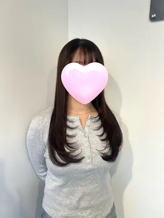 ロング カラー 🎀暖色/ ピンク🎀seinaのヘアスタイル