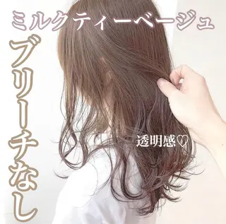 ミディアム 🩶透髪×モテ髪🩶 池袋SHE🏹🩶のヘアスタイル