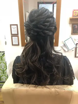 ロング ヘアアレンジ 國次 夕貴のヘアスタイル