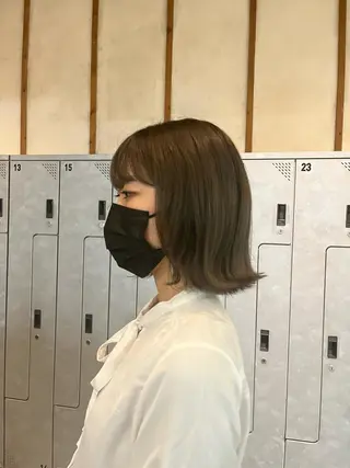 ショート ボブ/ベージュ/ パーマ🪿近森ゆいのヘアスタイル