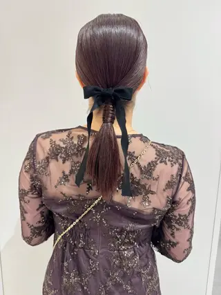 セミロング ヘアアレンジ ヘアアレンジ支持率 No.1🥇RIKOのヘアスタイル