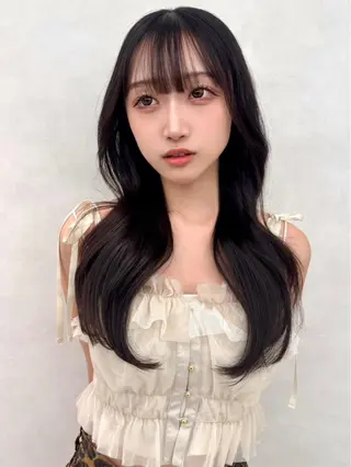 ロング カラー はづき 🥀新宿のヘアスタイル