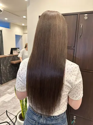 ロング カラー パーマ 髪質改善特化【荻窪】 RYOTOのヘアスタイル