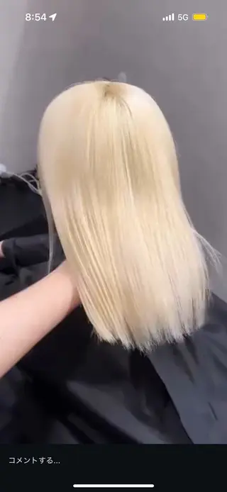 ミディアム カラー MIL所属・心斎橋/ハイトーン /カラー ミサキのヘアスタイル