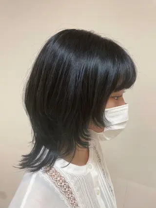 ミディアム カラー ヘアアレンジ 【Sweep】おじま のぞみのヘアスタイル