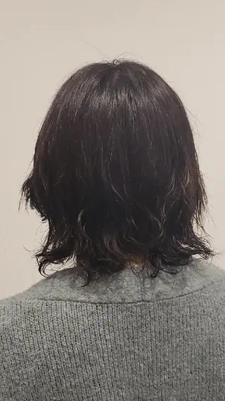 ミディアム パーマ 💫似合わせカット 💫かずはのヘアスタイル