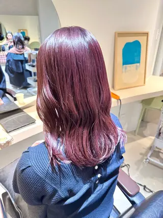 ロング カラー 髪質改善スペシャリス ト長尾勇弥/梅田中津のヘアスタイル