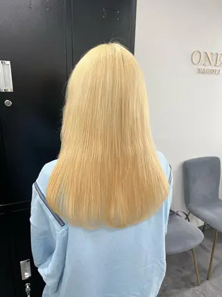 セミロング カラー 韓国ヘア🖤/透明感 shihoのヘアスタイル