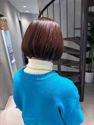 ショート カラー 朝楽スタイル🌼 千晶のヘアスタイル