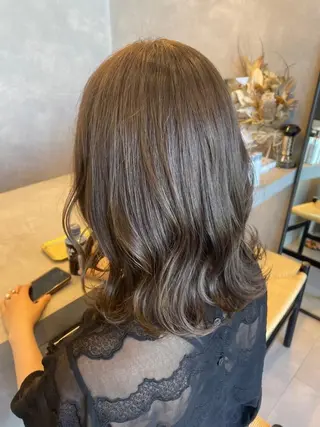 ミディアム カラー ✨艶カラー・ストレー ト✨achieveのヘアスタイル