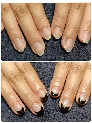 ネイル 深爪矯正/爪育成ケア manie nailのネイルデザイン