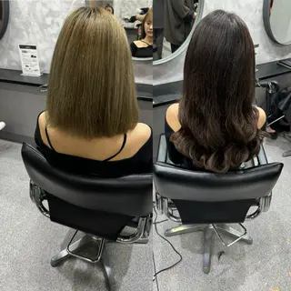 ミディアム 濱川響太レディース カットモデルのヘアスタイル