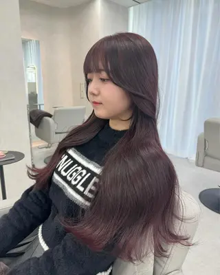 ロング カラー 韓国ヘア特化🇰🇷 心斎橋【ユリカ】のヘアスタイル