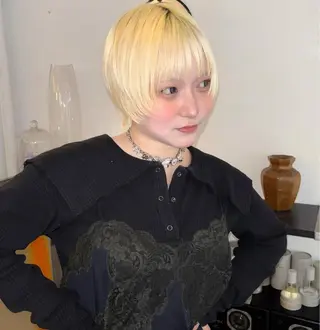 ショート カラー hair salon　丹tan所属・Rena✴︎トレンド ×スタンダードMIXのヘアスタイル