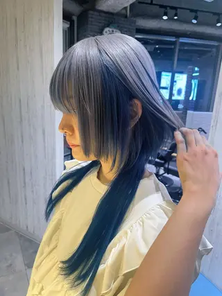 ミディアム カラー 🐾カラーモデル募集 中🐈‍⬛藤川 千誉のヘアスタイル