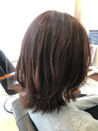 ミディアム カラー 髪質改善✨️透明感カ ラー✧*。山下さいみのヘアスタイル
