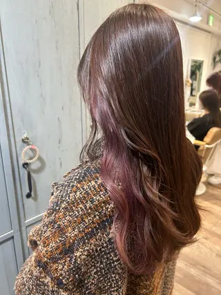 セミロング ピンク/艶感カラー / AIRI🎀🎀のヘアスタイル