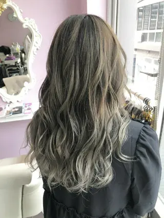 ロング カラー ヘアアレンジ ナカシマ  アユミのヘアスタイル