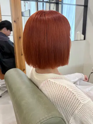 ショート 艶感暖色カラー /透明感/瀬戸山舞のヘアスタイル