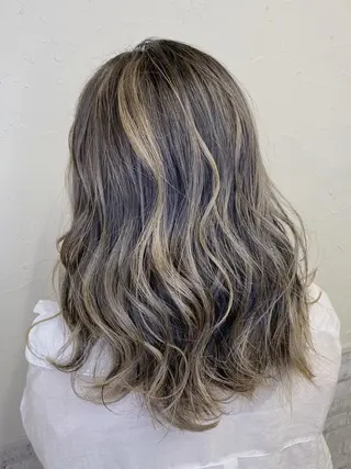 ミディアム カラー 髪質改善/レイヤー ストウシンゴのヘアスタイル