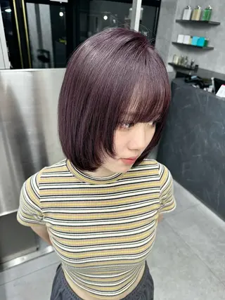 カラー 𝐥𝐚𝐲𝐞𝐫 韓⛓️ ブリーチのヘアスタイル