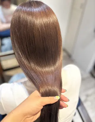 ロング カラー Hope's by diar所属・mai🤍透明感/ 縮毛矯正/藤沢のヘアスタイル