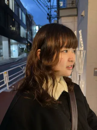 ミディアム パーマ パーマ/ボブ /レイヤー チヒロのヘアスタイル