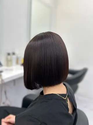 ミディアム カラー パーマ ヘアアレンジ メンズ キッズ ブリーチなしカラー/ ブラウン/レイヤーのヘアスタイル