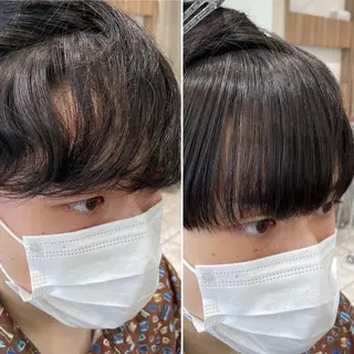 ショート パーマ メンズ 【メンズ縮毛矯正】 田中秀斗のヘアスタイル