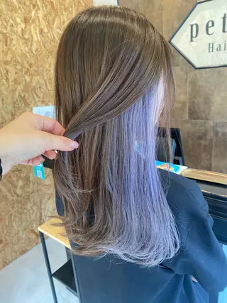 セミロング 野上 麗のヘアスタイル