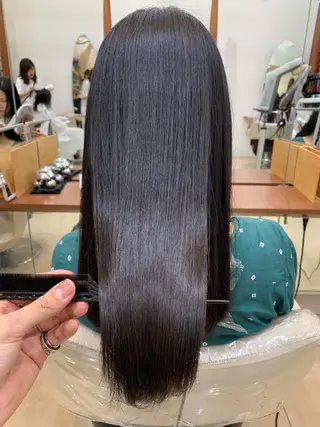 ロング パーマ 縮毛矯正/髪質改善 /韓国風　山川春輝のヘアスタイル