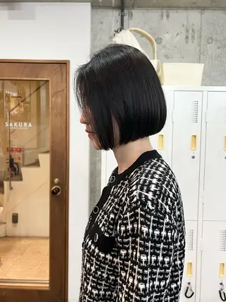 ショート ボブ×縮毛矯正 ryotaのヘアスタイル