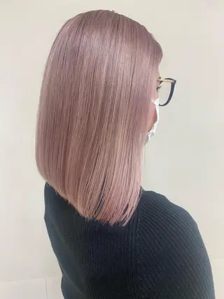 ミディアム カラー 🌈haru🌻 藤沢ハイトーン🌈のヘアスタイル