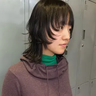 ミディアム ヘアアレンジ ブリーチカラー特化 🥣/渡邉日向のヘアスタイル