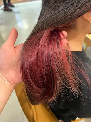 セミロング カラー ヘアアレンジ hair  bh.maara所属・bh.maara デザイン／ハイトーンのヘアスタイル