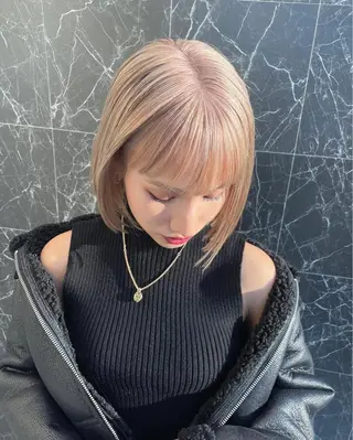 ミディアム チダアキフミ Ash大森のヘアスタイル