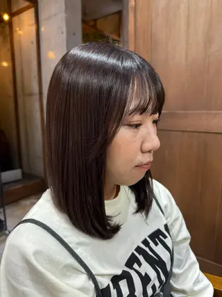 ミディアム カラー Cadre新小岩🫧 栗原葵のヘアスタイル