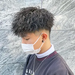 ショート パーマ指名率No1 メンズ特化ケイトのヘアスタイル