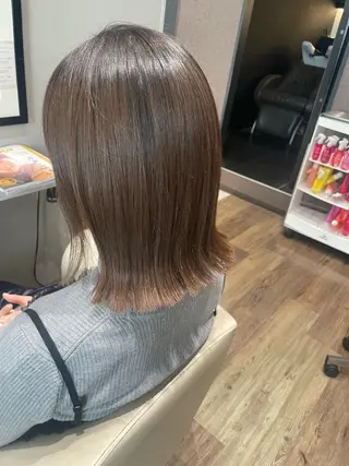 セミロング k-twoたき✨艶感 カラー/美髪矯正のヘアスタイル