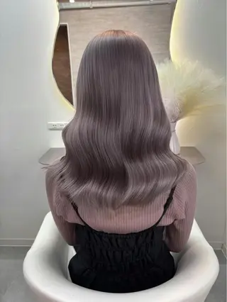 ロング カラー 🖤みらい🖤縮毛/ ブリーチモデル募集のヘアスタイル