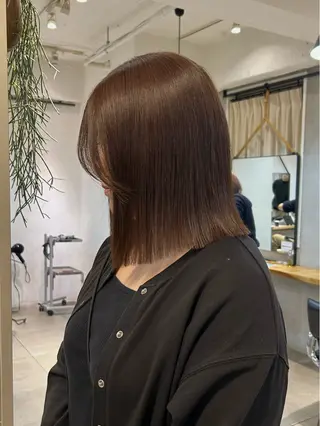 ミディアム カラー moeka 表参道のヘアスタイル