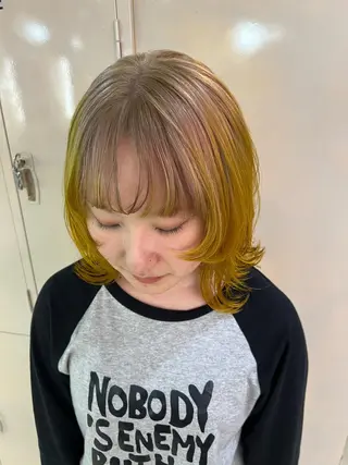 ミディアム 💥ウルフカット デザインあんな💥のヘアスタイル