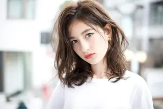 ミディアム カラー パーマ ヘアアレンジ ひがし　まさし JYUNESU副代表のヘアスタイル