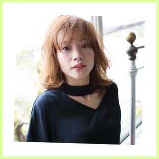 ミディアム カラー (スタイリスト)牧 好美のヘアスタイル