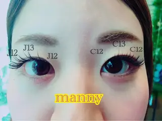 マツエク・マツパ manny eyelashのマツエク・マツパデザイン