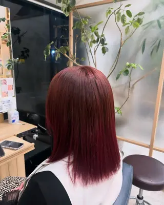 ミディアム カラー 宮本 エリカのヘアスタイル