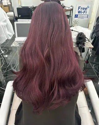 ロング カラー ガーリー×韓国🎀 ⟡.·天野結良⟡.·のヘアスタイル