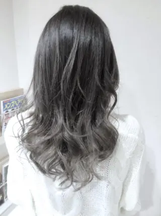 セミロング カラー パーマ ヘアアレンジ メンズ キッズ ネイル マツエク・マツパ バレイヤージュ/ 髪質改善/渡邉悟🌱のヘアスタイル